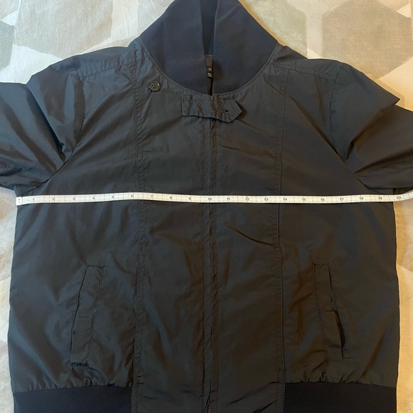 Theory Black Lightweight Bomber Jacket - Picture 8 of 12
